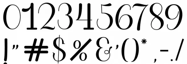 TheGlester Font OTHER CHARS