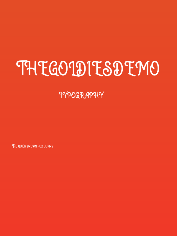 TheGoldiesDEMO Poster