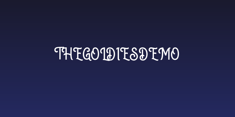 TheGoldiesDEMO Social Header