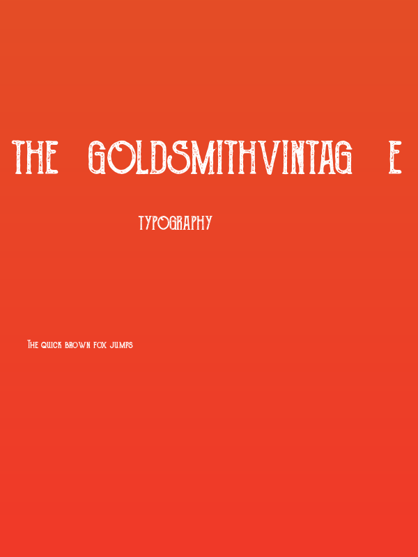 TheGoldsmithVintage Poster