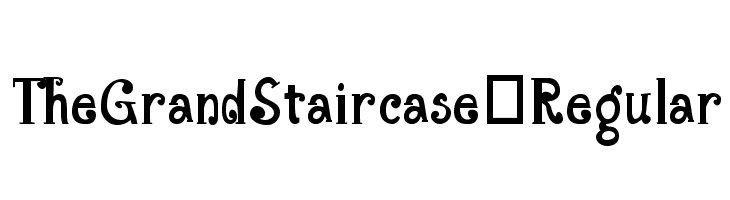 TheGrandStaircase-Regular  baixar fontes gratis