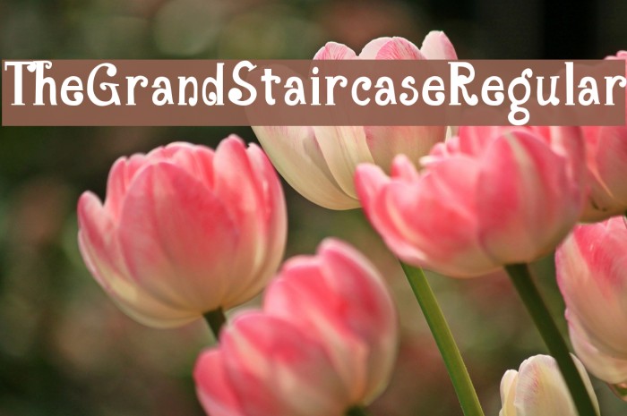 TheGrandStaircase-Regular Font examples