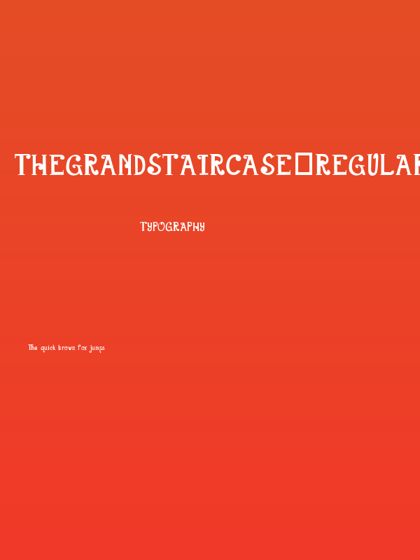 TheGrandStaircase-Regular Poster