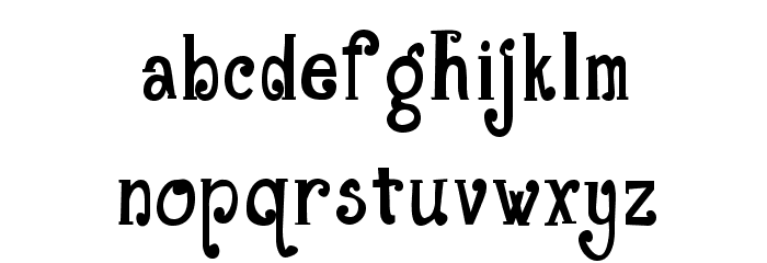 TheGrandStaircase-Regular Font LOWERCASE