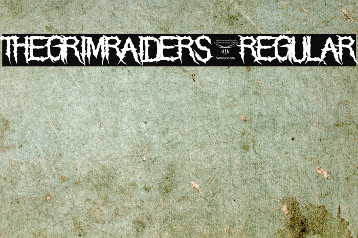 TheGrimRaiders-Regular Font examples