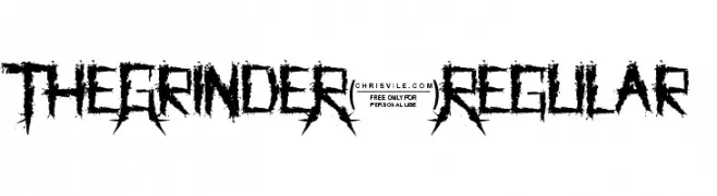 TheGrindeR-Regular  les polices de caractères gratuit tlcharger