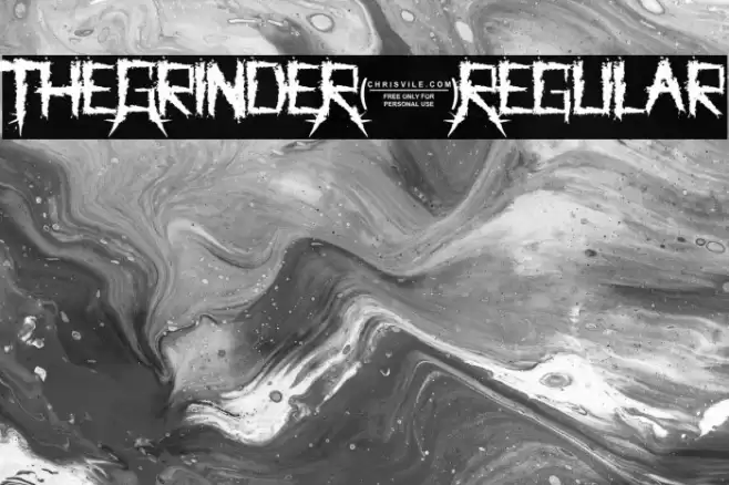 TheGrindeR-Regular Font examples
