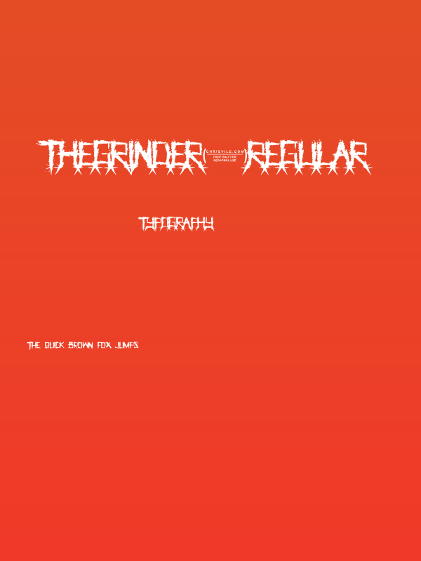 TheGrindeR-Regular Poster