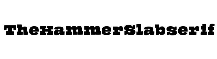 TheHammerSlabserif Font