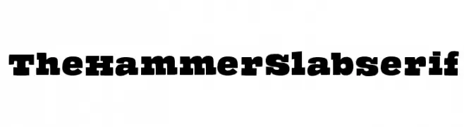 TheHammerSlabserif  Frei Schriftart Herunterladen
