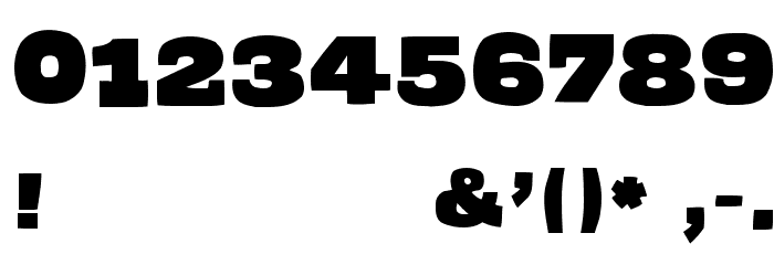 TheHammerSlabserif Font OTHER CHARS
