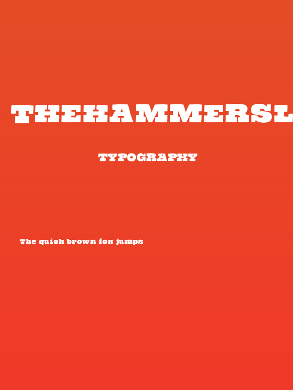 TheHammerSlabserif Poster