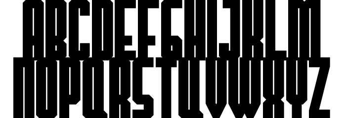 TheHangoverDecadeBold Font Litere mari