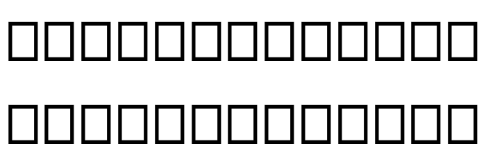 TheHangoverDecadeOutline Font LOWERCASE