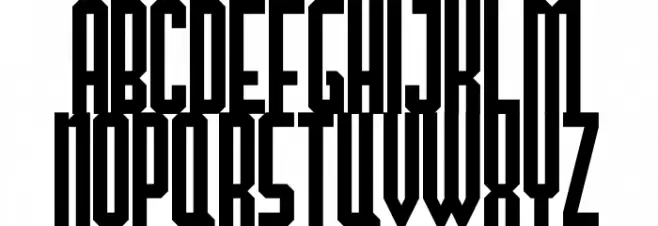 TheHangoverDecadeRegular フォント 大文字