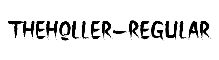 TheHoller-Regular  नि: शुल्क फ़ॉन्ट्स डाउनलोड