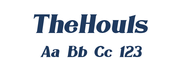 TheHouls Font Preview
