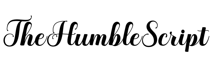 TheHumbleScript  font caratteri gratis