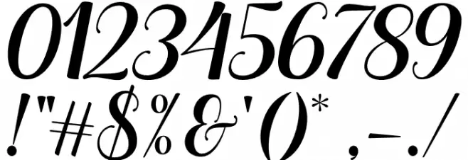 TheHumbleScript Font OTHER CHARS