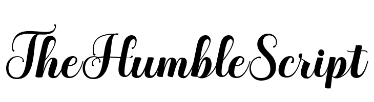 TheHumbleScript  Скачать бесплатные шрифты
