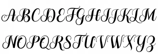 TheHumbleScript Fonte MAIÚSCULAS