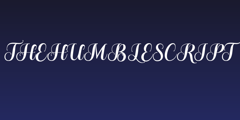 TheHumbleScript Social Header