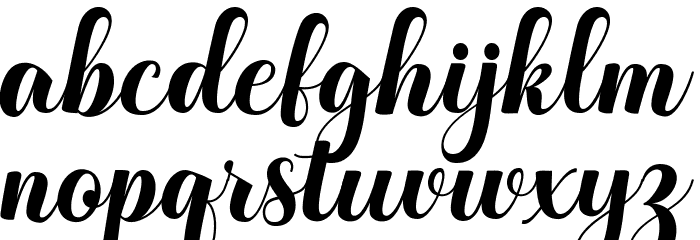 TheHumbleScript Font LOWERCASE