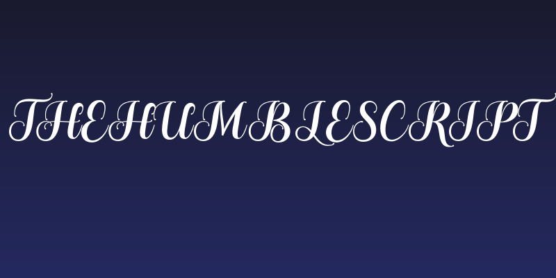 TheHumbleScript Social Header