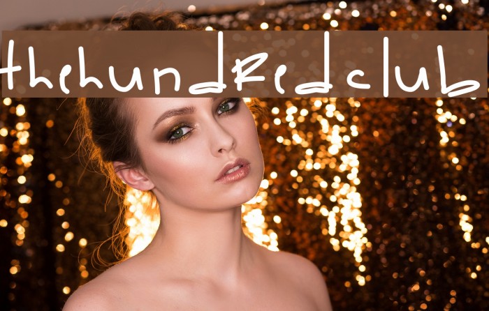 TheHundredClub Font examples