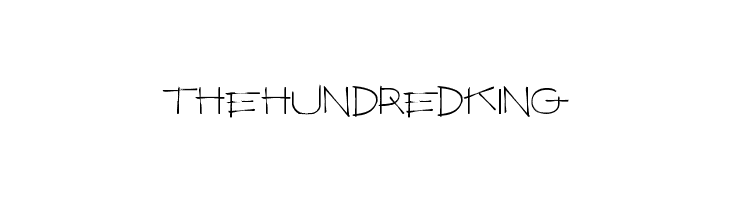 TheHundredKing  Frei Schriftart Herunterladen