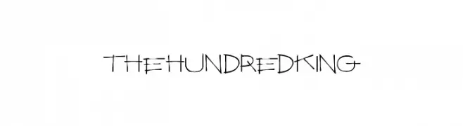 TheHundredKing  नि: शुल्क फ़ॉन्ट्स डाउनलोड