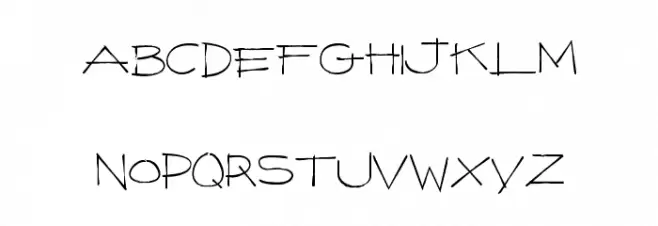 TheHundredKing Font UPPERCASE