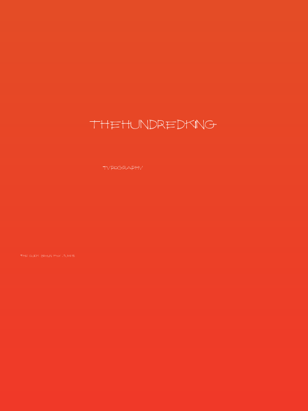 TheHundredKing Poster