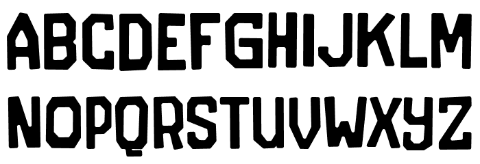 TheJersey Font LOWERCASE