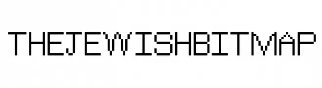 TheJewishBitmap  フリーフォントのダウンロード