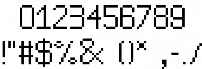 TheJewishBitmap Font OTHER CHARS