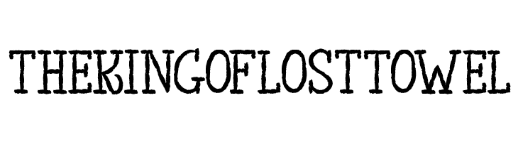 TheKingofLostTowel  Free Fonts Download