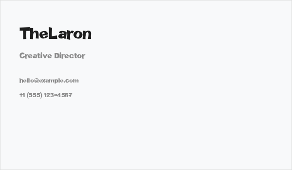 TheLaron Business Card