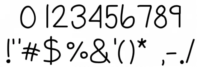 TheLastSomethingThatMeantAnything フォント その他の文字