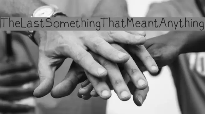 TheLastSomethingThatMeantAnything フォント examples