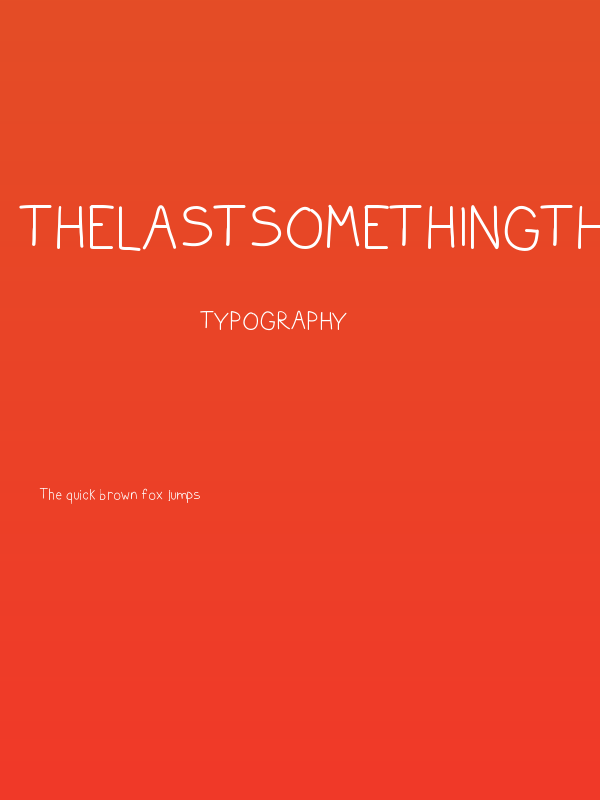 TheLastSomethingThatMeantAnything Poster