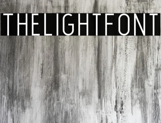 TheLightFont Example 2