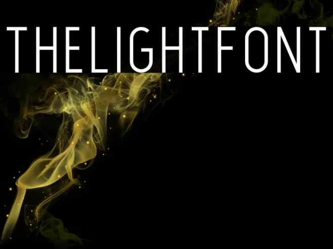 TheLightFont Example 3