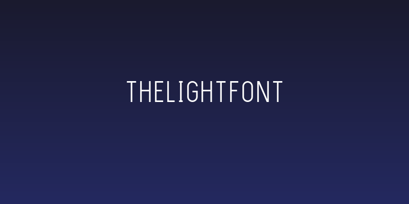 TheLightFont Social Header