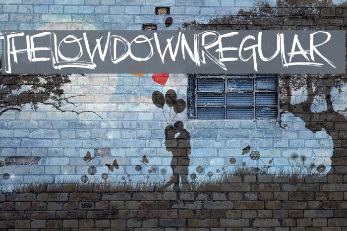 TheLowDown-Regular Font examples