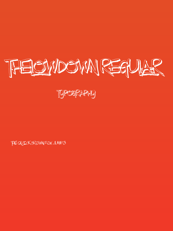 TheLowDown-Regular Poster