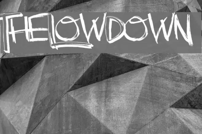 TheLowDown Schriftart examples