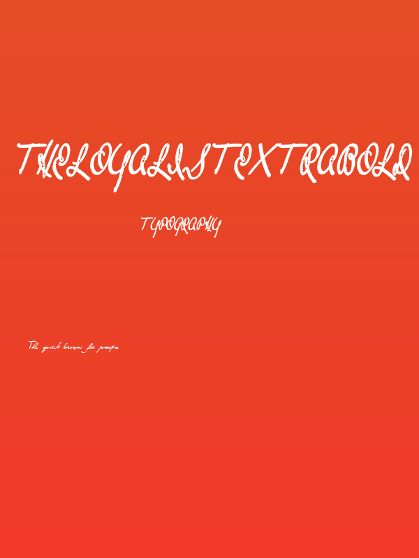 TheLoyalistExtraBold Poster