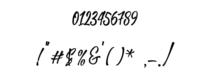 TheLucky Font OTHER CHARS