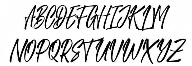 TheLucky Font UPPERCASE